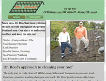 Tablet Screenshot of drroof.biz