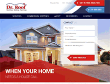 Tablet Screenshot of drroof.com